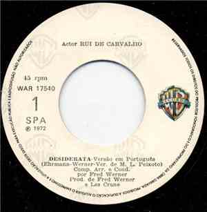 Rui De Carvalho, Les Crane - Desiderata