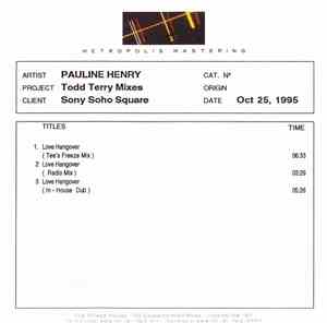 Pauline Henry - Love Hangover (Todd Terry Mixes)