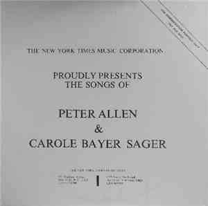 Peter Allen & Carole Bayer Sager - The Songs Of