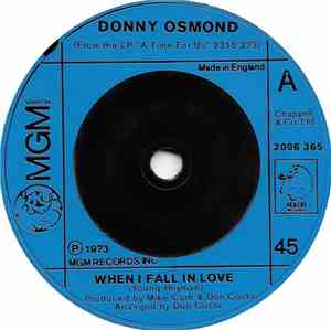 Donny Osmond - When I Fall In Love