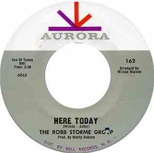 The Robb Storme Group - Here Today / But Cry