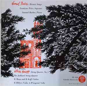 Samuel Barber, Leontyne Price, Alexei Haieff, Juilliard String Quartet - He ...