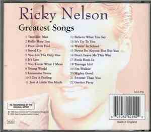 Ricky Nelson  - Greatest Songs