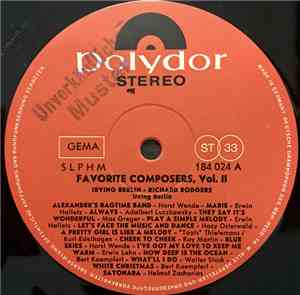 Irving Berlin, Richard Rodgers - Favorite Composers, Vol. II