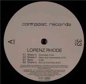 Lorenz Rhode - Shake It
