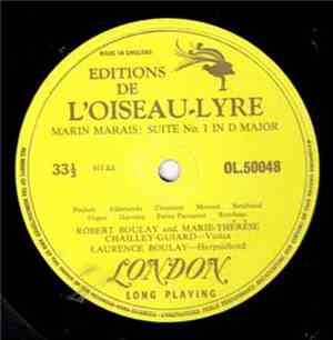 Marin Marais, Robert Boulay, Marie-Thérèse Chaillet, Irmgard Lechner - Suit ...